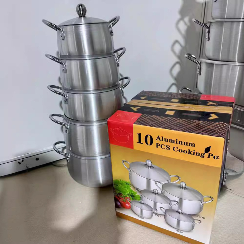 Set de 10 oale de supă cu finisaj mat, dimensiuni 16/18/20/22/24 cm