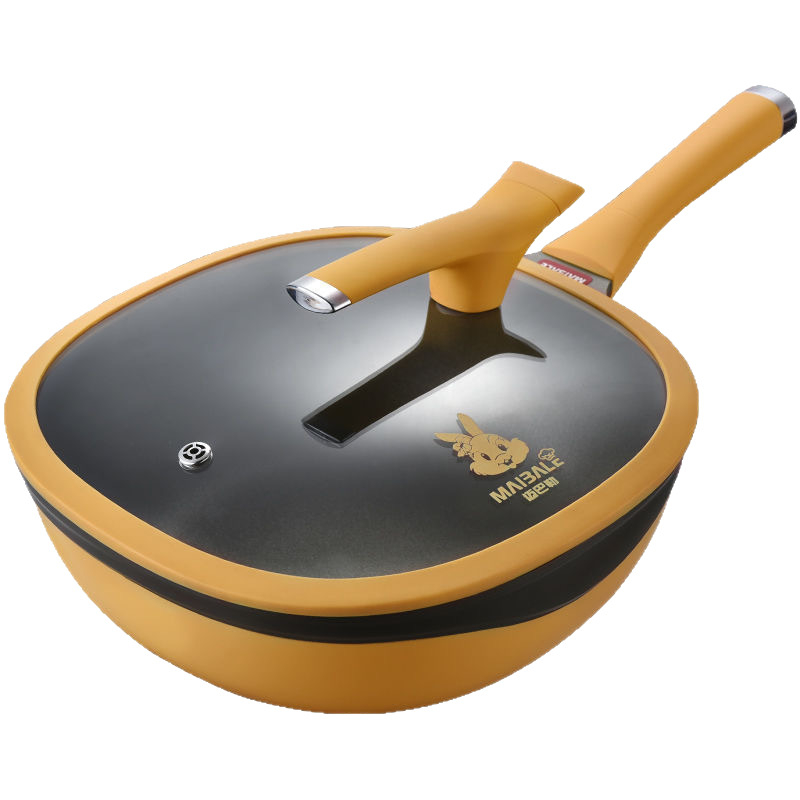 Wok cu aburi, galben în nuanță de nor