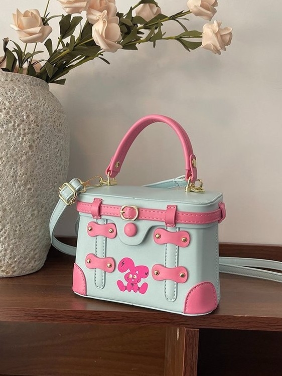 2026 novi model mini kvadratna crossbody torba za žene, crtani zeko, korejski stil Instagram