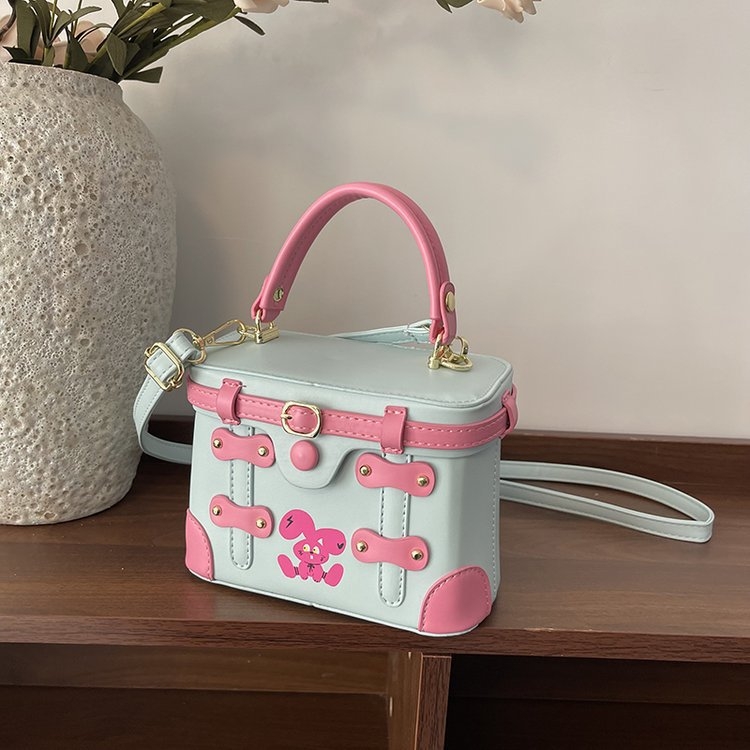 2026 novi model mini kvadratna crossbody torba za žene, crtani zeko, korejski stil Instagram
