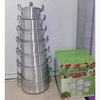 Set oale cu finisaj mat, 7 piese (16/18/20/22/24/26/28 cm) aluminiu