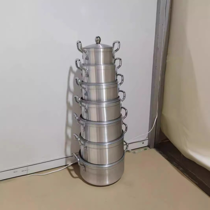 Set oale cu finisaj mat, 7 piese (16/18/20/22/24/26/28 cm) aluminiu