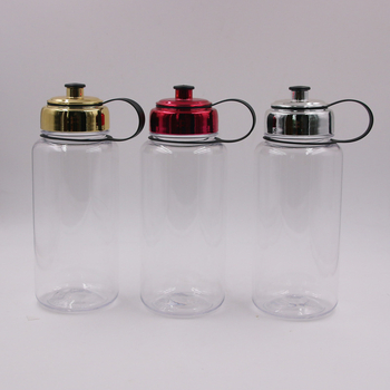 Sticlă sport din Tritan, rezistentă la șocuri, 1000 ml, borcan portabil pentru exterior, capac placat personalizabil
