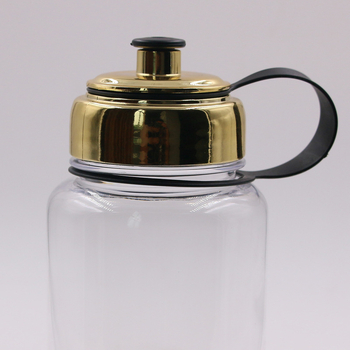 Sticlă sport din Tritan, rezistentă la șocuri, 1000 ml, borcan portabil pentru exterior, capac placat personalizabil