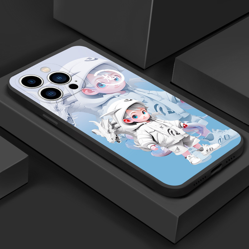 Мек силиконов калъф за iPhone 14 Pro Max, удароустойчив (A289)