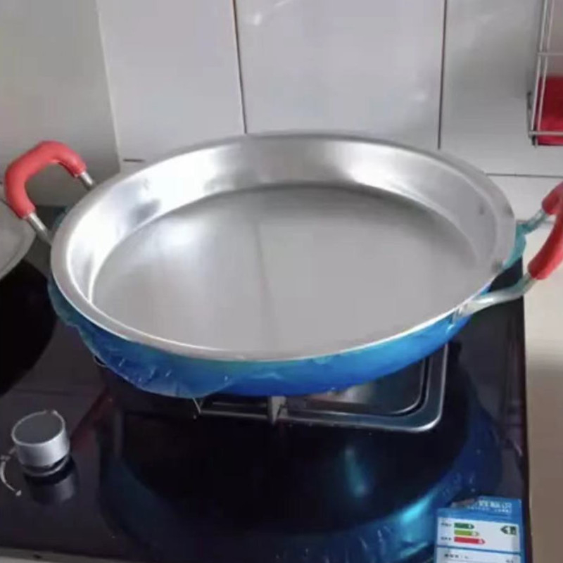 Tigaie din aluminiu cu fund plat, 34 cm, pentru prăjit și clătite