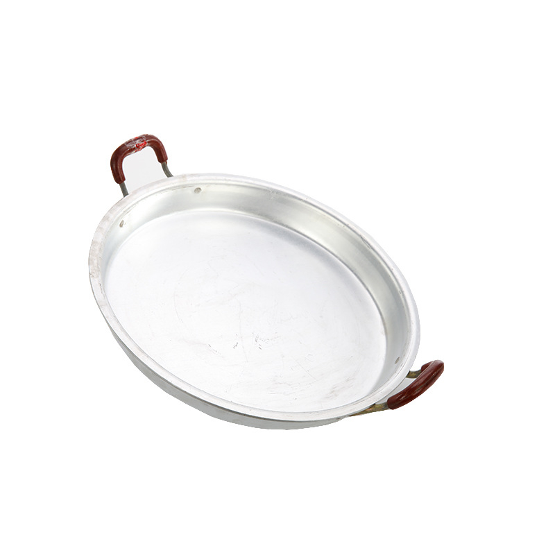 Tigaie din aluminiu cu fund plat, 34 cm, pentru prăjit și clătite