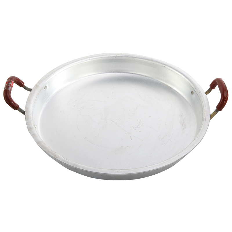 Tigaie din aluminiu cu fund plat, 34 cm, pentru prăjit și clătite