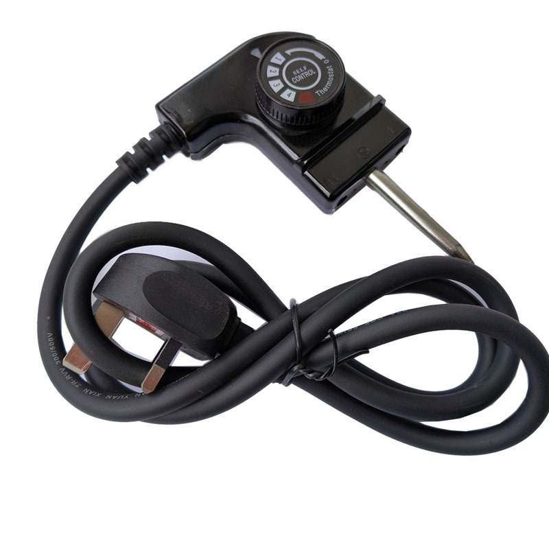 Cablu de alimentare cu trei pini, în stil britanic, 13A, cu cupru pur, conductor termostat pentru oală electrică/grill, priză plată