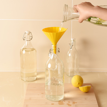 Pâlnie pentru ulei, uz casnic, diametru mare, pâlnie pliabilă pentru apă, dozator pentru sticlă cu gură îngustă, din plastic