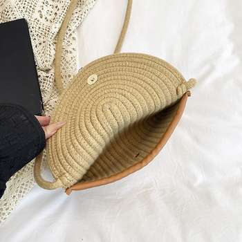 2025 trend torbica od trske za žene, plaža, umjetnički etno stil s resicama, crossbody