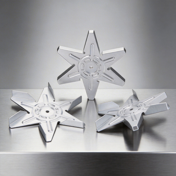 Paleta ventilatorului motor pentru friteuza cu aer, micro-motor, 0,5 mm, opt palete galvanizate, rezistentă la temperaturi înalte