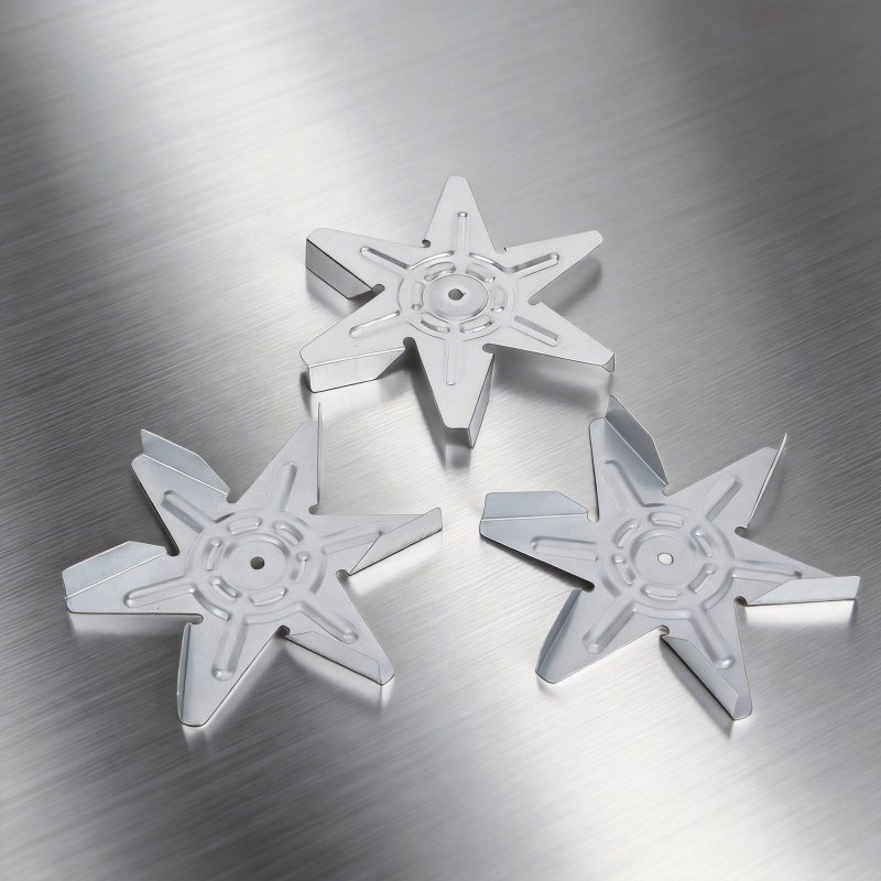 Paleta ventilatorului motor pentru friteuza cu aer, micro-motor, 0,5 mm, opt palete galvanizate, rezistentă la temperaturi înalte