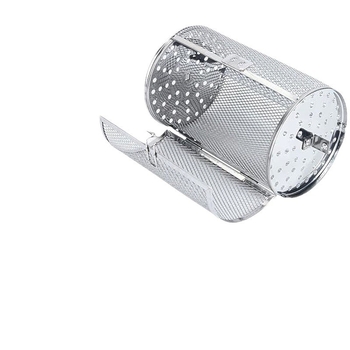 Cușcă rotativă pentru grătar din oțel inoxidabil, accesoriu cilindric pentru grătar