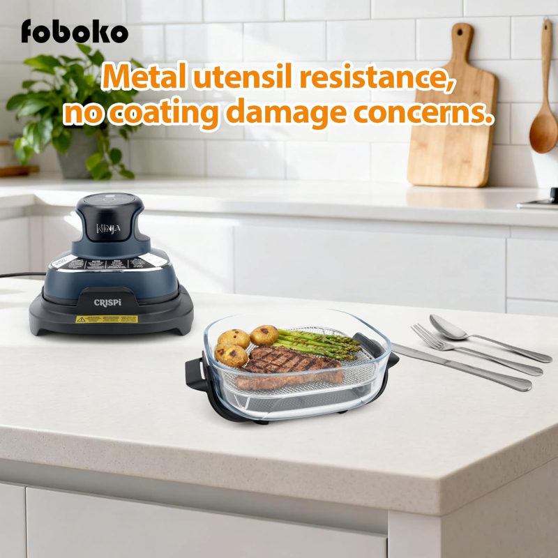 Ninja Crispi cuptor cu aer FN100, coș de prăjit AS101 compatibil, piesă de schimb, 304 oțel inoxidabil