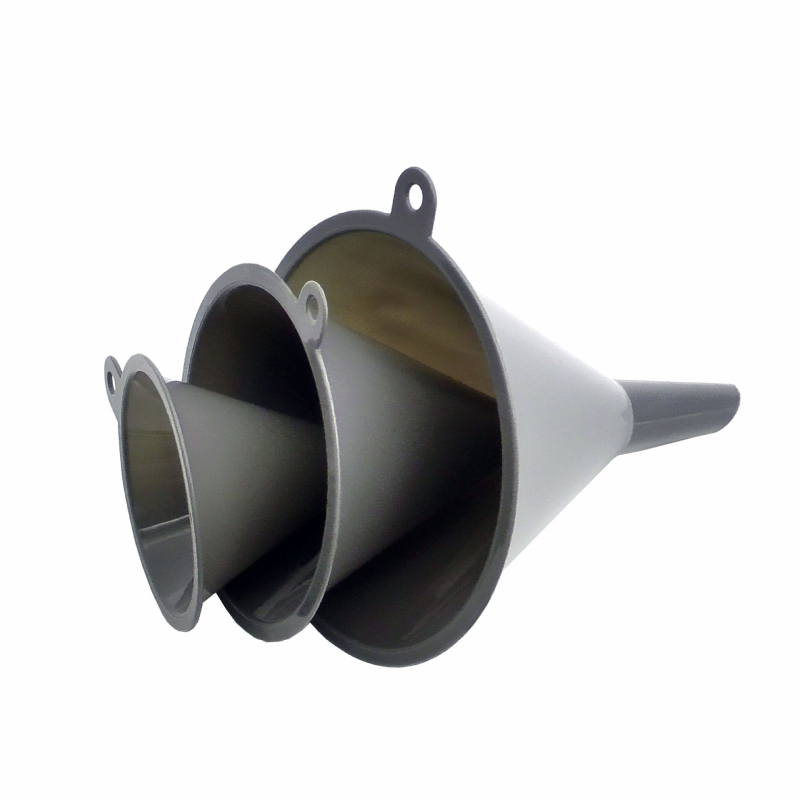 Pâlnie de bucătărie, set de trei piese, din plastic, pentru separarea lichidelor, pâlnie multifuncțională, pâlnie pentru ulei, pâlnie pentru vin și filtru