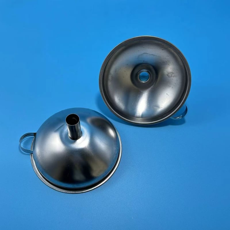 Pâlnie de bucătărie din oțel inoxidabil, multifuncțională, cu separator de sediment și filtru pentru turnarea uleiului, potrivită pentru home-brewing și porționare