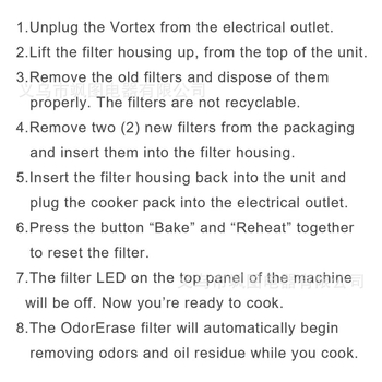 Filtru din bumbac pentru Air Fryer Instant Vortex Plus 6-Quart