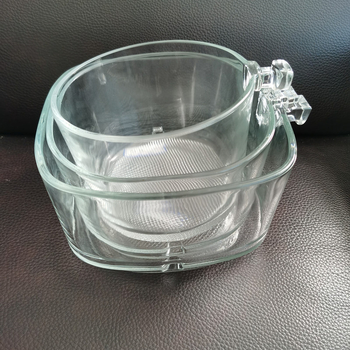 Liner din sticlă pentru friteuza cu aer, capacitate mare, dimensiuni multiple, interior transparent, personalizabil