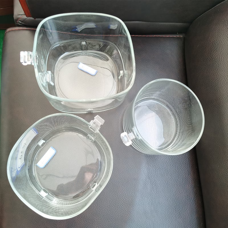 Liner din sticlă pentru friteuza cu aer, capacitate mare, dimensiuni multiple, interior transparent, personalizabil
