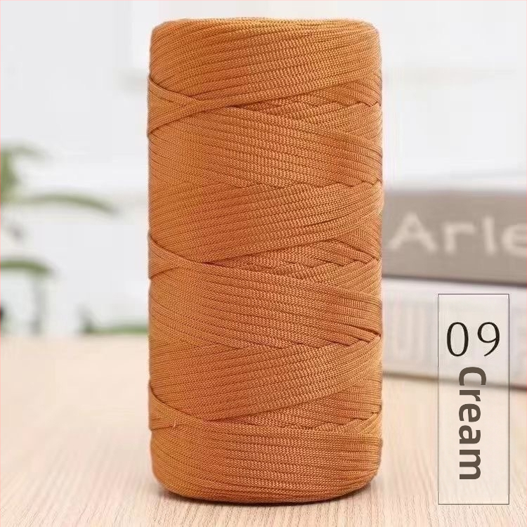 Letná mercerizovaná bavlna-len plochá priadza, ľahká ice silk priadza na háčikovanie klobúkov, tašiek a vankúšov