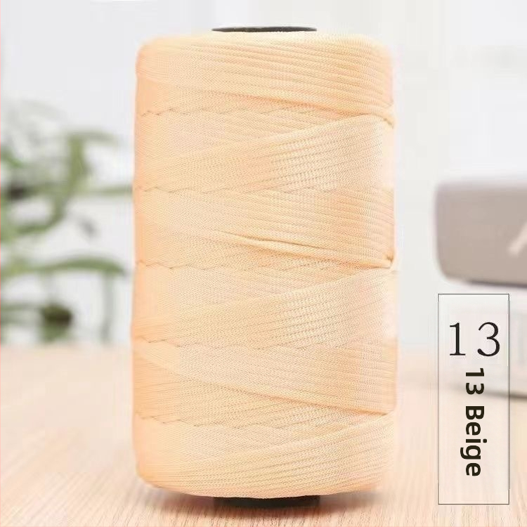 Letná mercerizovaná bavlna-len plochá priadza, ľahká ice silk priadza na háčikovanie klobúkov, tašiek a vankúšov
