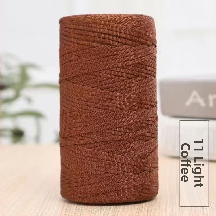 Letná mercerizovaná bavlna-len plochá priadza, ľahká ice silk priadza na háčikovanie klobúkov, tašiek a vankúšov