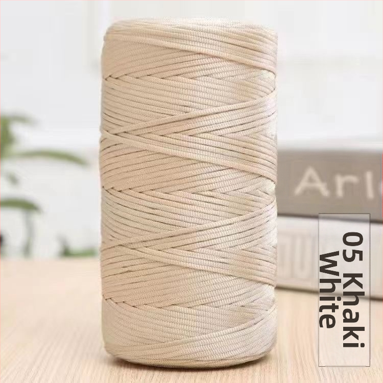 Letná mercerizovaná bavlna-len plochá priadza, ľahká ice silk priadza na háčikovanie klobúkov, tašiek a vankúšov