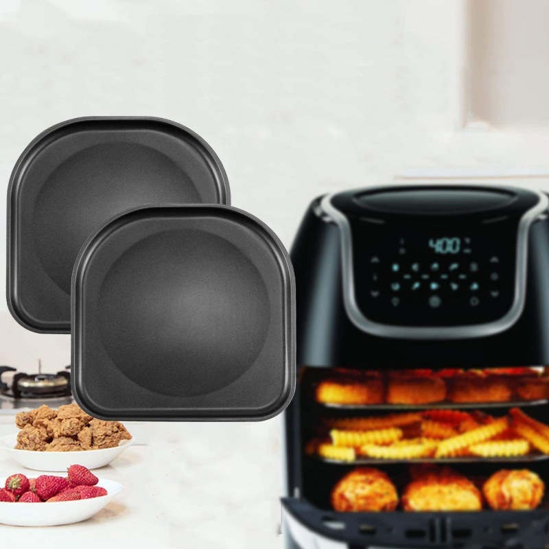 Set de accesorii pentru friteuza cu aer: tavă de ulei de 10 inch, formă pentru chec, ustensile de copt, formă pentru toast, tavă de pizza