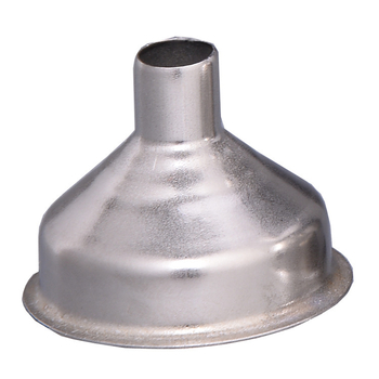 Set din oțel inoxidabil: flacon de buzunar și pâlnie mică cu ieșire metalică