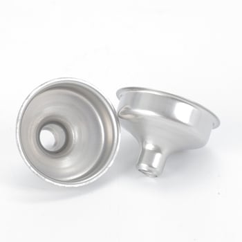 Set din oțel inoxidabil: flacon de buzunar și pâlnie mică cu ieșire metalică