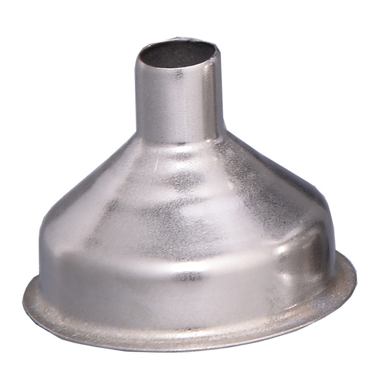 Set din oțel inoxidabil: flacon de buzunar și pâlnie mică cu ieșire metalică
