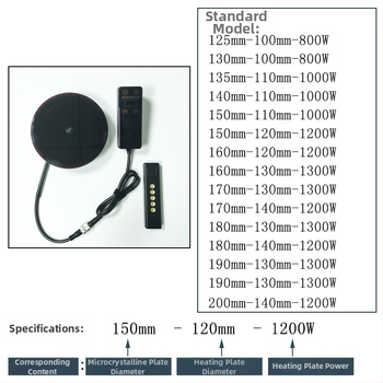 Set accesorii pentru plită ceramică electrică, cu telecomandă și controler de încălzire