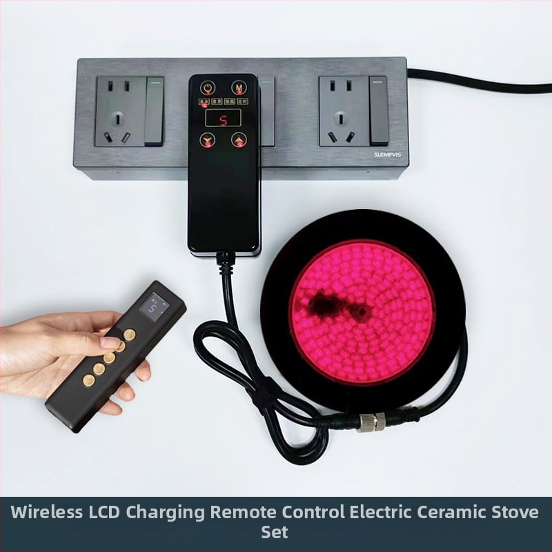 Set accesorii pentru plită ceramică electrică, cu telecomandă și controler de încălzire