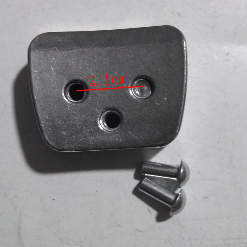Suport din aluminiu pentru mâner de oală sub presiune – accesorii: bază, șuruburi și nituri