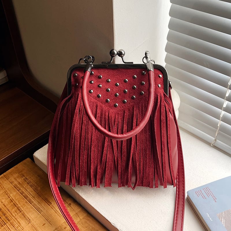 2026 Torba s resama – ženska retro torba za ramena u obliku školjke (crossbody)