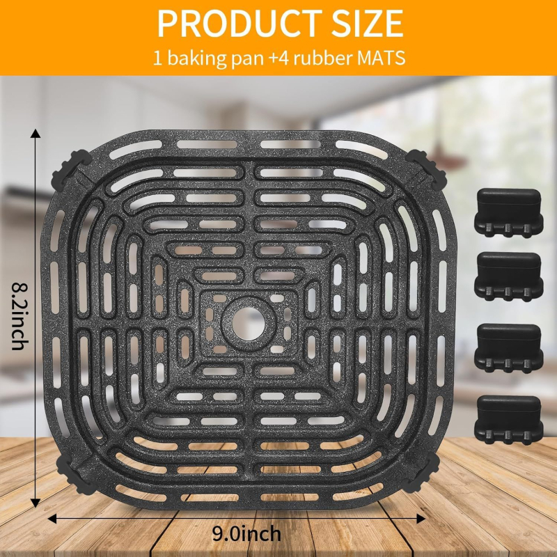 CHEFMAN 6Qt Placă de susținere pentru friteuză 22,5 × 20,8 cm