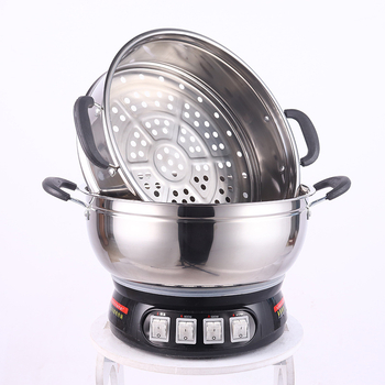 Oală electrică multifuncțională pentru hot pot, 2100W, oțel inoxidabil