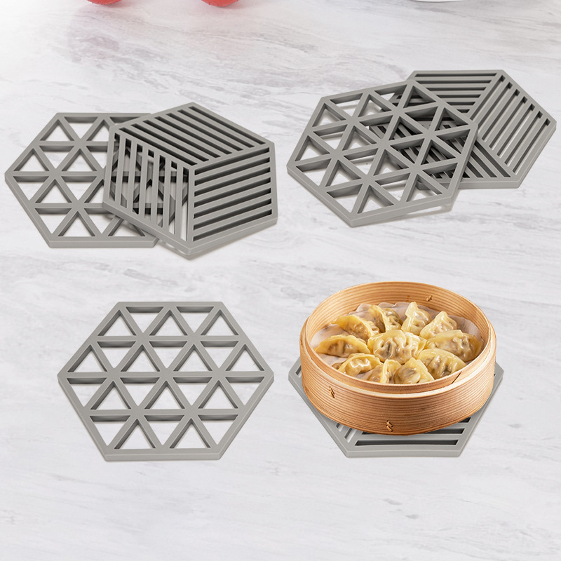 Covoraș de masă din silicon, termorezistent, cu design perforat, protecție împotriva arsurilor, pentru oale și cești, silicon alimentar