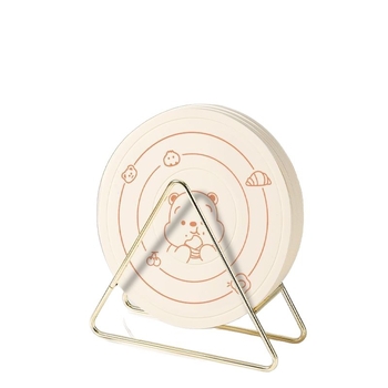 Covoraș izolant din silicon pentru dining – bază circulară pentru farfurii, oale și boluri, protecție împotriva arsurilor, design modern minimalist pentru bucătărie