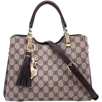 Ženska torba od prave kože s laganim dojmom luksuza, tote torba s printom, za rameno ili crossbody