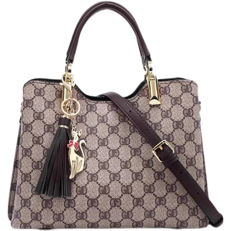 Ženska torba od prave kože s laganim dojmom luksuza, tote torba s printom, za rameno ili crossbody
