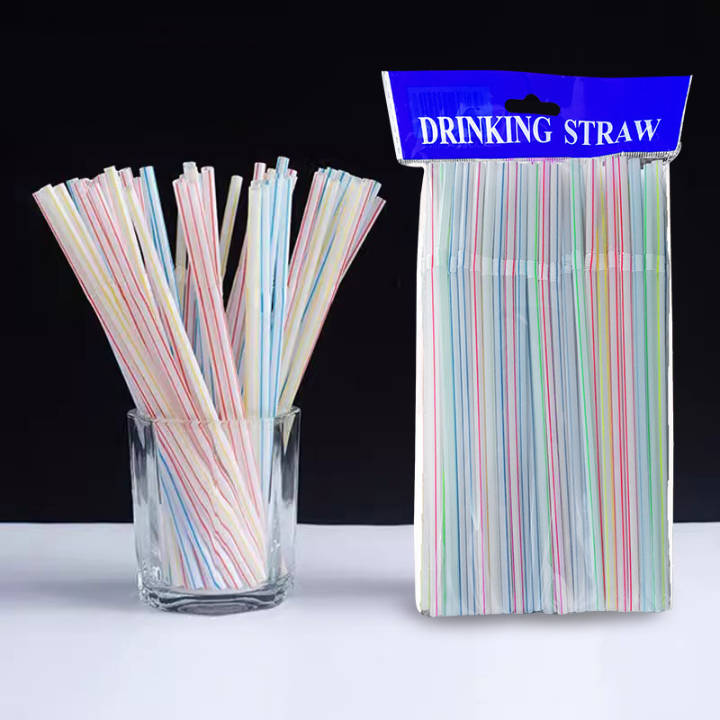 Jednokratne bočne savijane plastične slamke, set od 100 komada, savitljive i produžene, za sokove, pića, čaj s mlijekom i sojinim mlijekom