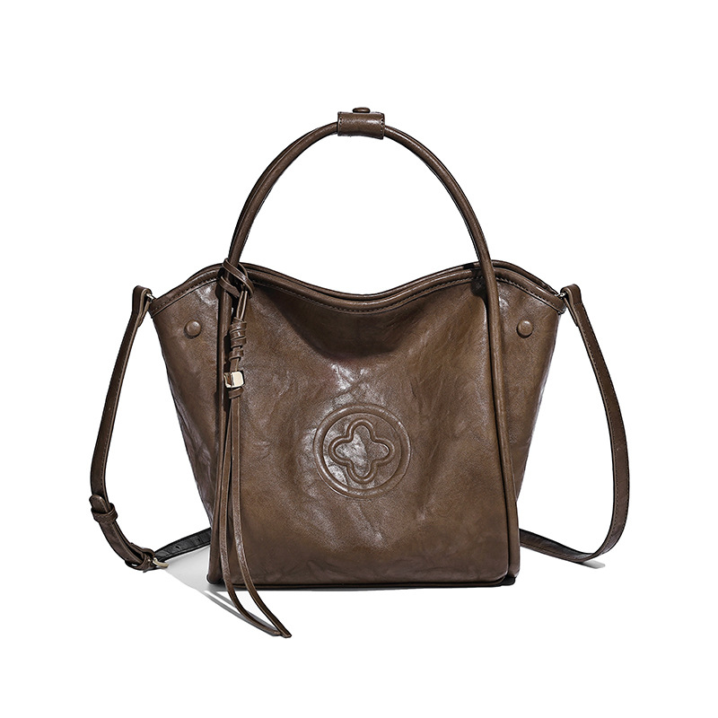 Torba u stilu košare za povrće s resama, crossbody torba za žene, s velikim kapacitetom, bucket stil, model 2025