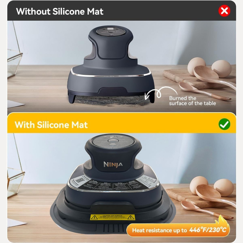 Pad din silicon pentru friteuză cu aer FN101GY, suport universal pentru capace de oale variate