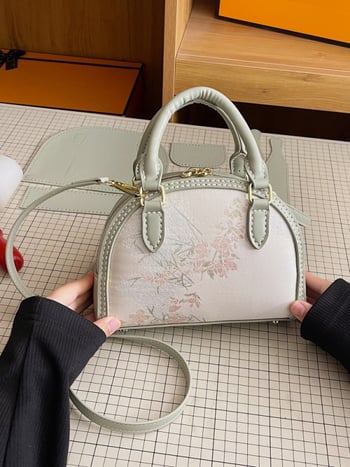 DIY materijalna torba – torba u obliku školjke, luksuzna ženska torba preko ramena, kontrastne boje, kineski stil, jednostavna svakodnevna torba.