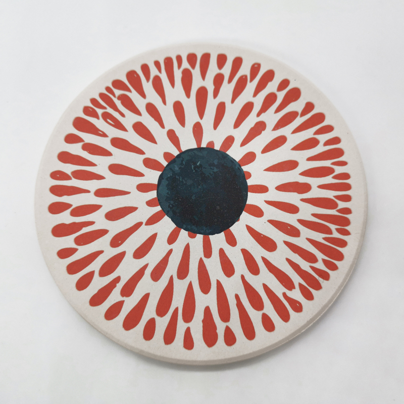Covoraș rotund din plută, izolație termică, personalizabil în culori, suport ceramic absorbant pentru pahar