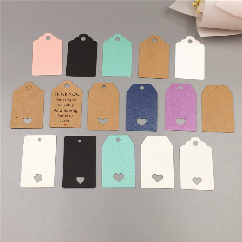 Etichete de mulțumire din hârtie kraft, 3x5 cm, etichete pentru ambalare cadouri