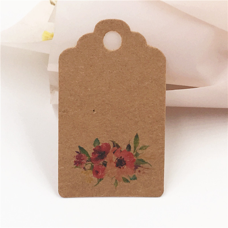 Etichete de mulțumire din hârtie kraft, 3x5 cm, etichete pentru ambalare cadouri