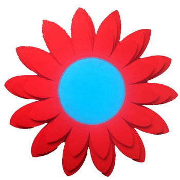 Covoraș din țesătură nețesută, în formă de floare de soare, protecție pentru vase de bucătărie, 38×38 cm